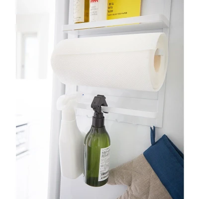 Afbeelding van Yamazaki Magnetic refrigerator side rack Tower Black