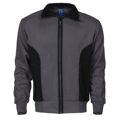 Afbeelding van ProJob 2121 SWEATER LANGE RITS 642121 Grijs