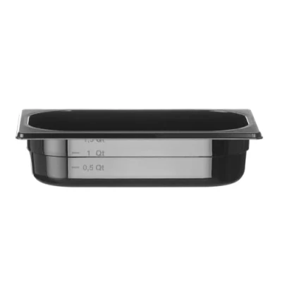 Afbeelding van Gastronormbak Polycarbonaat zwart 1/4 65mm