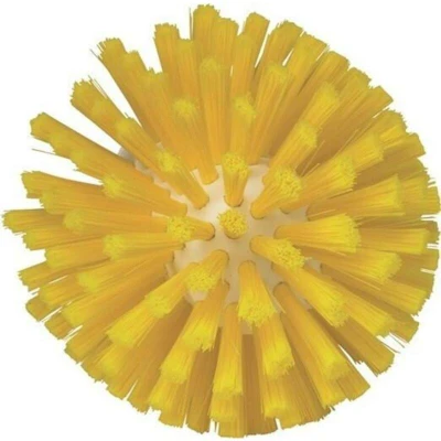 Afbeelding van Vikan Wormhuisborstels Medium Wormhuisborstelkop Met Polyester Vezels ø135x130mm Geel