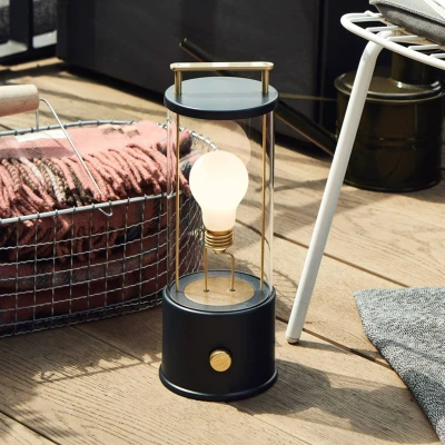 Afbeelding van Tala tafellamp Muse Portable, zwart, aluminium, E27 LED
