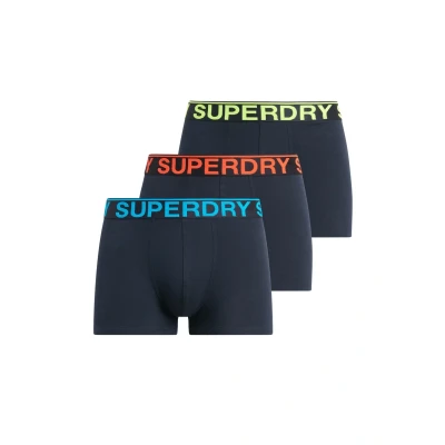 Afbeelding van Superdry Triple PACK Onderbroeken, Heren, Maat: Large, Eclipse navy neon