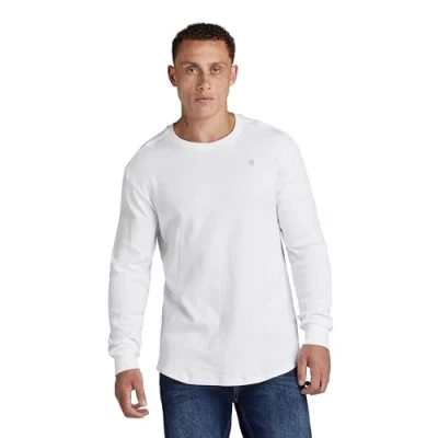 Image de G STAR T shirt Lash pour homme, Blanc (White D16397 d289 110), XS