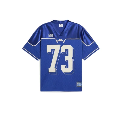 Afbeelding van Puma Dress CODE Footballinspired Basketball Sport Tshirt, Heren, Maat: Large, Vivid blue