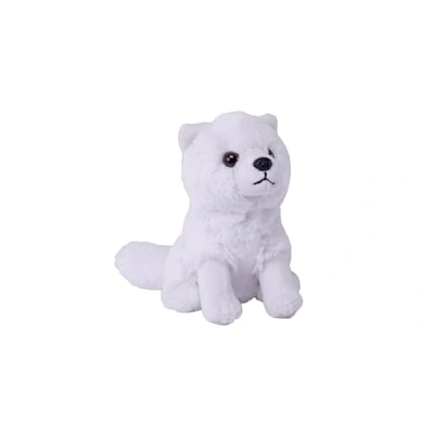 Afbeelding van Pluche knuffel dieren Poolvos van ongeveer 13 cm Speelgoed knuffelbeesten