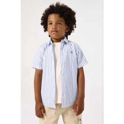 Afbeelding van GARCIA Jongens Overhemd Blauw Korte mouw