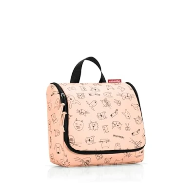 Afbeelding van Reisenthel Toiletbag Kids Toilettas Kind Ophangen Polyester 3 L Cats&amp;Dogs Rose Roze