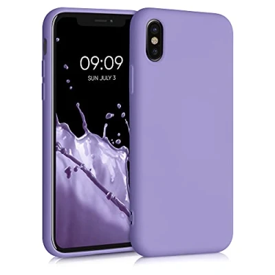 Afbeelding van kwmobile telefoonhoesje geschikt voor Apple iPhone X Hoesje smartphone Back cover in violet lila