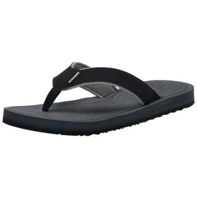Afbeelding van Skechers Tantric Copana Heren Teenslipper 205097 BLK Zwart Maat 43