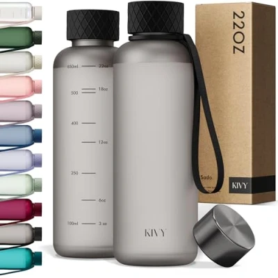 Afbeelding van KIVY Tritan waterfles (zwarte as, 650 ml)