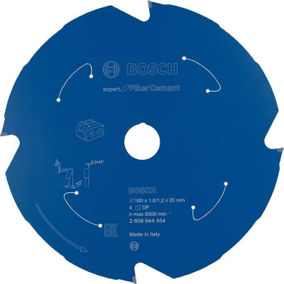 Afbeelding van Bosch Cirkelzaagblad Accu Expert For Fiber Cement 160x20x1.8 4 Tands