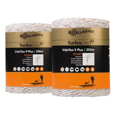 Afbeelding van Vidoflex 9 Plus cordon blanc, 200m, Gallagher Convient aux l&#039;élevage d&#039;animaux