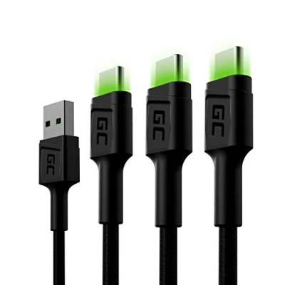 Afbeelding van GreenCell KABGCSET03 USB kabel 2 m A C Zwart (2 m, 3.0),