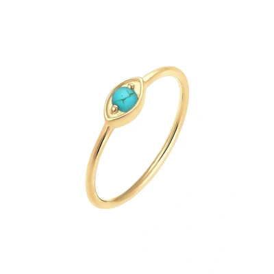 Afbeelding van Elli EVIL EYE Talisman Ring goldcoloured, Dames, Maat: 54, Gold coloured