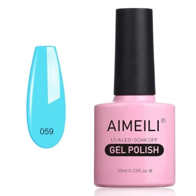 Image de AIMEILI Gel Vernis à ongles UV LED Gellack Glasser Off Polish Neon (059) 10ml