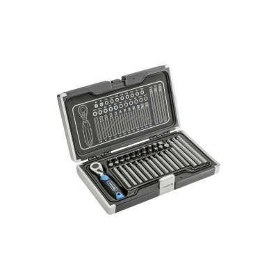 Afbeelding van Hogert Technik HT1R466 Gereedschapset 37 PH2, PH3, T20, T25, T30, T40, T45, T50, T55, T60, M5, M6, M8, M10, M12, H4, H5, H6, H8, H10, H12 10 (3/8&quot;)