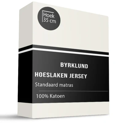 Afbeelding van Byrklund Jersey Hoeslaken 90x200 100% Katoen Blauw