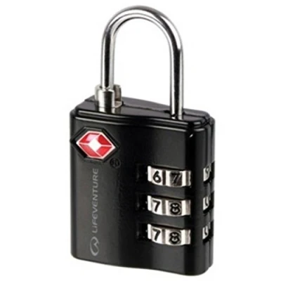Afbeelding van Lifeventure 9714 TSA Combi Lock (zwart) uniseks volwassenen