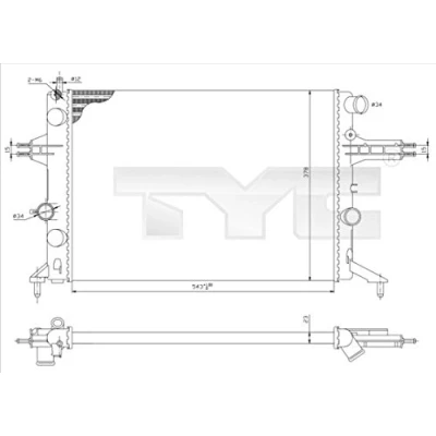 Afbeelding van TYC Radiateur 725 0021
