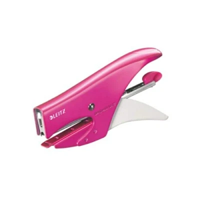 Afbeelding van Leitz WOW nietjes, voor nietjes nr. 10, inhoud 15 vellen, metaal, incl. roze metallic, 55312023