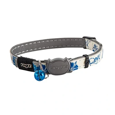 Afbeelding van Rogz Kattenhalsband GlowCat Blue Floral