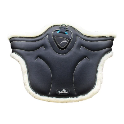 Image de eQuick Sangle ES Jumping Stud Fluffy Noir 125cm