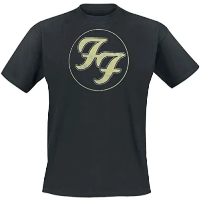 Afbeelding van Foo Fighters Distressed FF Logo Heren T shirt XL Zwart