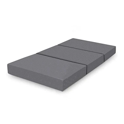 Afbeelding van Amazon Basics Vouwmatras van traagschuim met overtrek, 75 x 195 10 cm