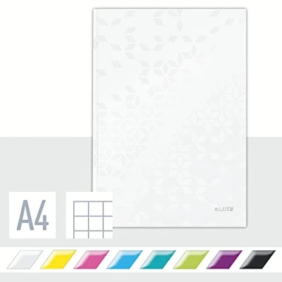 Afbeelding van Leitz WOW schrijfblok &amp; schrift Wit A4 80 vel