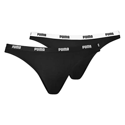 Image de PUMA Bikini Underwear Women (2 Pack), Vêtements, Noir, 3