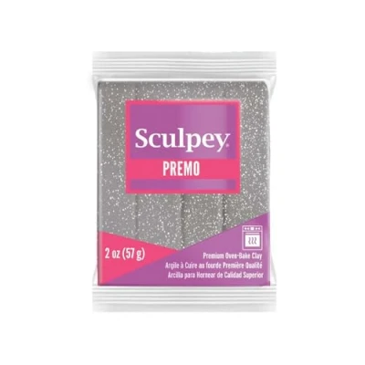 Image de Pâte sculpey accent white gold glitter (pailleté)