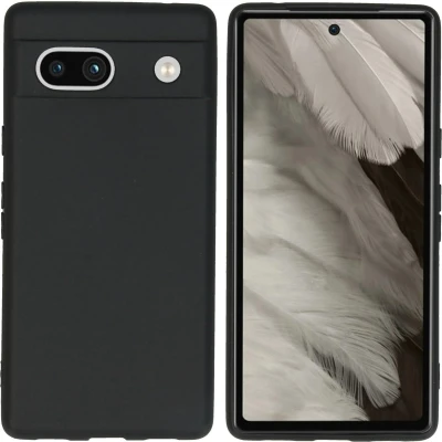 Afbeelding van Google Pixel 7a Hoesje Siliconen iMoshion EasyGrip Backcover Zwart