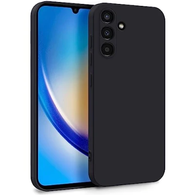 Afbeelding van MyGadget Beschermhoes voor Samsung Galaxy A34 5G, zachte en soepele hoes van TPU, met microvezelvoering, extra dun licht, zwart