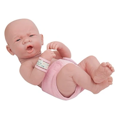 Image de JC Toys La Newborn First Yawn Poupée fille 36 cm rose
