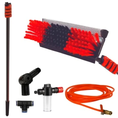 Afbeelding van Starlyf Telescopische stang voor reinigen, Hydrocleaner, 7 MTS, stroomvoorziening door water, zeepdispenser, reinigen van fotovoltaïsche zonnepanelen, ramen, vrachtwagens (7 m)