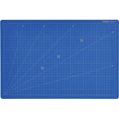 Afbeelding van Desq Professionele snijmat, 5 laags, blauw, ft 30 x 45 cm snijmat