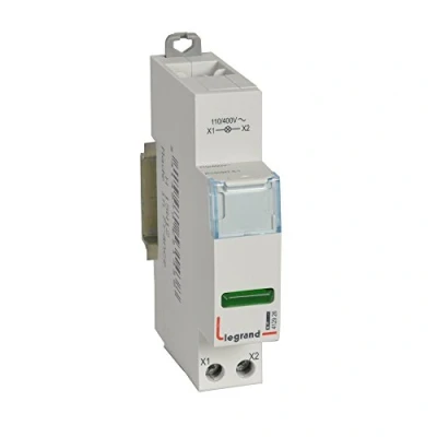 Afbeelding van Enkele groene led indicator 110 V tot 400 1 module