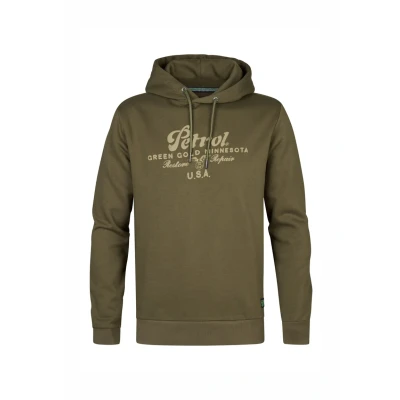 Afbeelding van Petrol Industries Artwork Yankton Hoodie, Heren, Maat: Small, Army green