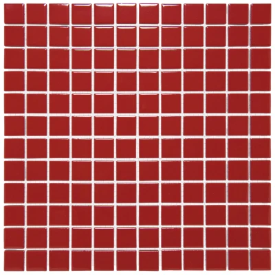 Afbeelding van The Mosaic Factory Barcelona Red Glossy 2,3x2,3 cm