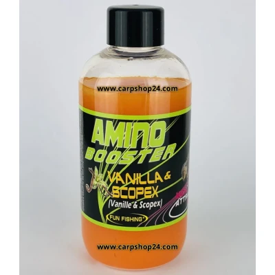 Afbeelding van Fun Fishing Amino Booster (185ml) Smaak : Vanilla &amp; Scopex
