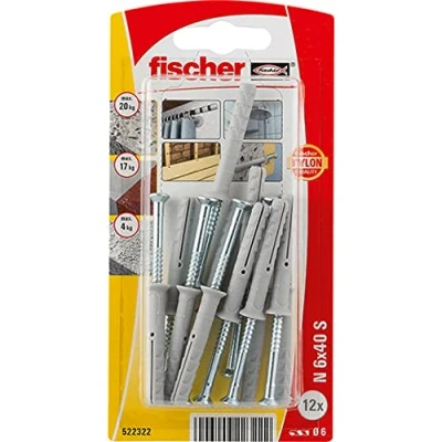 Afbeelding van Fischer, Muurpluggen, 522322 (12 Pcs.)
