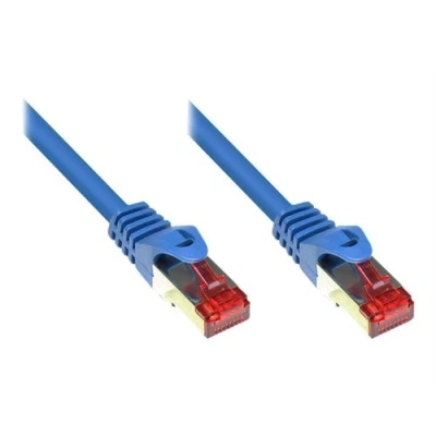 Image de Good Connections RNS Cordon de raccordement RJ 45 (M) pour 3 m SFTP, PiMF CAT 6 démarré, sans crochet bleu