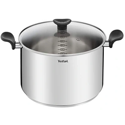 Image de Marmite inox 28cm + couvercle en verre Tefal e3086404
