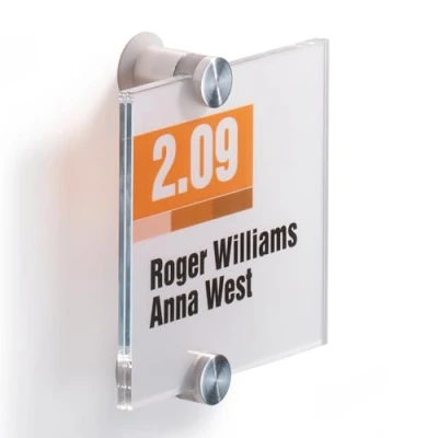 Afbeelding van DEURBORDJE DURABLE CRYSTAL SIGN 4821 105x105 mm
