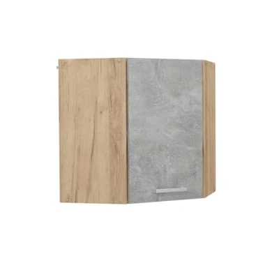 Afbeelding van Vicco Hoek hangkast R Line, Beton/Krachtige eik goud, 57 cm
