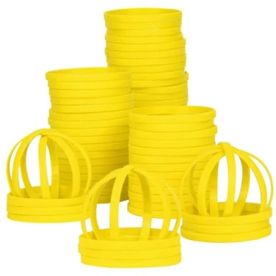 Afbeelding van LVNRIDS 50 stuks siliconen armbanden, vriendschapsarmbanden van rubber, voor mannen en vrouwen, 20,3 cm lang, elastische rubberen cadeau leraren, decoratie