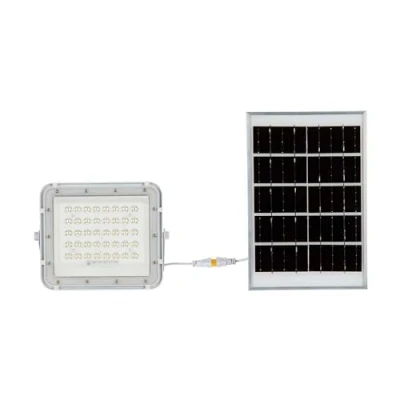 Afbeelding van V TAC VT 40W W Witte Schijnwerper op zonne energie 6W IP65 400 Lumen 4000K