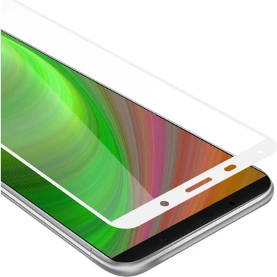 Afbeelding van Cadorabo Screenprotector geschikt voor Huawei MATE 10 PRO Volledig scherm pantserfolie Beschermfolie in TRANSPARANT met WIT Gehard (Tempered) display beschermglas 9H hardheid 3D Touch