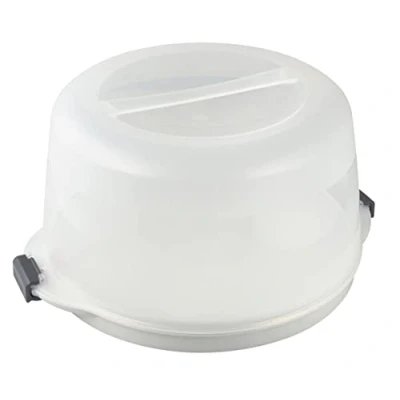 Afbeelding van Dr. Oetker 1013 transport en bewaardoos voor taart, voorraaddoos ronde taartdoos, kunststof, 38,5 x 19 cm