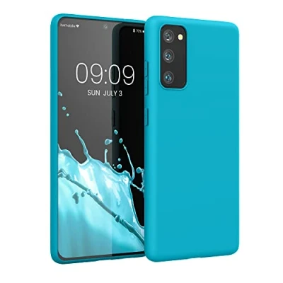 Afbeelding van kwmobile telefoonhoesje geschikt voor Samsung Galaxy S20 FE Hoesje smartphone Back cover in ijsblauw